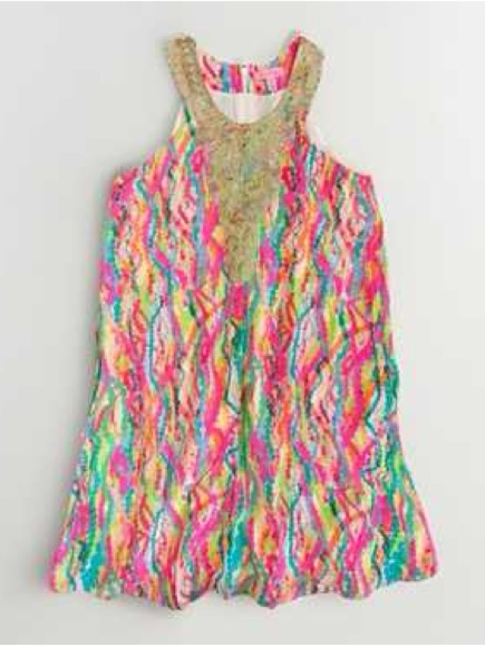 Lilly Pulitzer Multi-Color Beaded Tank Dress
